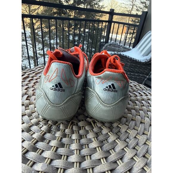 Adidas F50 Adizero Leather Soccer Boots Cleats Gray Orange 8.5 US 8 UK 42 FR main image 6